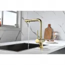 Смеситель для кухни с подключением к фильтру Paulmark Serpentine Se213222-G