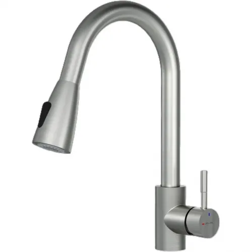 Смеситель для кухни AM.PM X-Joy S F85B07511 CoolStart, с выдвижным изливом, сатин