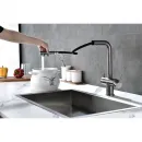 Смеситель для кухни с подключением к фильтру Paulmark Serpentine Se213222-GM