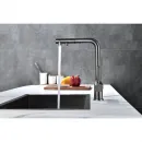 Смеситель для кухни с подключением к фильтру Paulmark Serpentine Se213222-GM