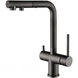 Смеситель для кухни с подключением к фильтру Paulmark Serpentine Se213222-GM