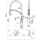 Смеситель для кухни с подключением к фильтру Omoikiri Makkari 2 Plus-SB-C-BL 4994493
