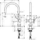Смеситель для кухни Hansgrohe Talis M54 72805000