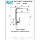 Смеситель для кухни Remer 304 INOX 304N72