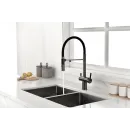 Смеситель для кухни с подключением к фильтру Paulmark Gravity Gr213888-GM