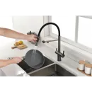 Смеситель для кухни с подключением к фильтру Paulmark Gravity Gr213888-GM