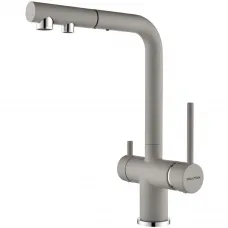 Смеситель для кухни с подключением к фильтру Paulmark Serpentine Se213222-GRS