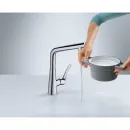 Смеситель для кухни, нержавеющая сталь Hansgrohe Metris Select M71 14883800