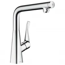 Смеситель для кухни, нержавеющая сталь Hansgrohe Metris Select M71 14883800