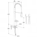 Смеситель для кухни Gustavsberg Nordic Plus Spiraflex GB41203758