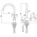 Смеситель для кухни Paulmark Bend BE212066-SS