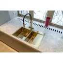 Смеситель для кухни с подключением к фильтру светлое золото Omoikiri Kanto-PVD-LG
