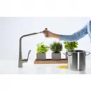 Смеситель для кухни 320 с выдвижным изливом Hansgrohe Metris Select M71 14884800