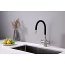 Смеситель для кухни с подключением к фильтру Paulmark Salix Sa213419-NI(BS)