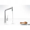 Смеситель для кухни 320 с выдвижным изливом Hansgrohe Metris Select M71 14884000