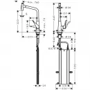Смеситель для кухни Hansgrohe Metris Select M71 73816800