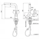 Смеситель для кухни Paulmark Dosse DO214418-BG