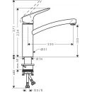 Смеситель для кухни Hansgrohe Logis M31 71860000