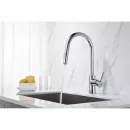Смеситель для кухни Aquatek Европа AQ1384CR с выдвижным изливом, хром
