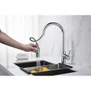 Смеситель для кухни Aquatek Европа AQ1384CR с выдвижным изливом, хром