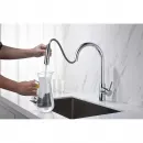 Смеситель для кухни Aquatek Европа AQ1384CR с выдвижным изливом, хром