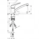 Смеситель для кухни Hansgrohe Logis M31 71831000