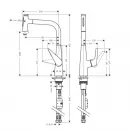 Смеситель для кухни Hansgrohe Talis Select M51 72823800