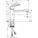 Смеситель для кухни CoolStart Hansgrohe Focus M42 71864000