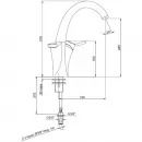 Смеситель для кухонной мойки Jacob Delafon Carafe E18865-VS