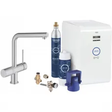 Смеситель для мойки с функцией очистки водопроводной воды Grohe Blue Minta Professional 31347DC2