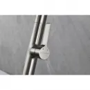 Смеситель для кухни Paulmark Barrel Ba214029-BS с гибким изливом, нержавеющая сталь