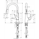 Смеситель для кухни Hansgrohe Talis M51 72817000