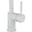 Смеситель для кухни Wonzon & Woghand WW-6018-MW с выдвижным изливом, белый матовый