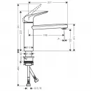 Смеситель для кухни Hansgrohe Focus M42 71806000