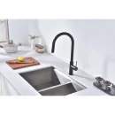 Смеситель для кухни Paulmark Galant Ga213077-AN с подключением к фильтру, выдвижным изливом, антрацит
