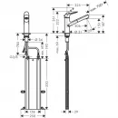 Смеситель для кухни Hansgrohe Focus M42 71829800