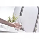 Смеситель для кухни Paulmark Galant Ga213077-BS с подключением к фильтру, выдвижным изливом, нержавеющая сталь