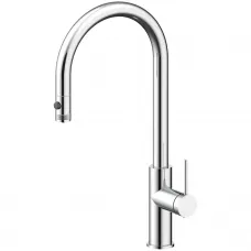 Смеситель для кухни Paulmark Galant Ga213077-CR с подключением к фильтру, выдвижным изливом, хром