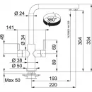 Смеситель для кухни с подключением к фильтру Franke Neptune 115.0370.694