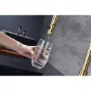 Смеситель для кухни Paulmark Galant Ga213077-SBG с подключением к фильтру, выдвижным изливом, светлое золото матовый