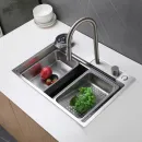 Смеситель для кухни Abber Wasser Kreis AF8114SP CoolStart, с выдвижным изливом, сатин