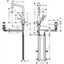 Смеситель для кухни Hansgrohe Metris Select M71 73827000