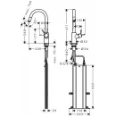 Смеситель для кухни Hansgrohe Talis M52 73878000