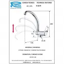 Смеситель для кухни Remer Kiss K42R