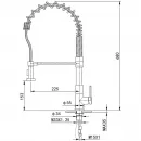 Смеситель для кухни Wonzon & Woghand WW-422903-CR с выдвижным изливом, хром