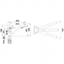 Смеситель для кухни Blanco Wega II хром 526402
