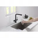 Смеситель для кухни Timo Saona 2396/03F CoolStart, с подключением к фильтру, черный матовый
