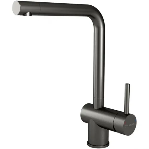 Смеситель для кухни Paulmark Spring Sp212067-GM вороненая сталь
