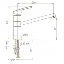 Смеситель для кухни Paini Miura MRCR573GMLMKM