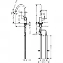 Смеситель для кухни Hansgrohe Talis M52 73864800